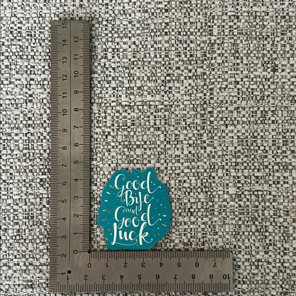 5/$10 'Good Bye and Good Luck' Sticker - Picture 2 of 2